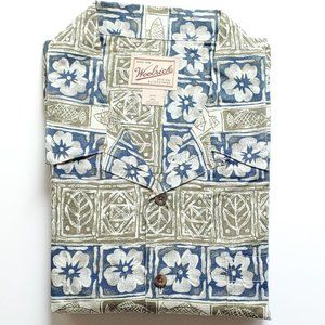 Woolrich Men's  2XL Tribal Hawaiian Print Short Sleeve Shirt